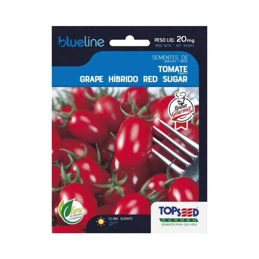 Sementes De Tomate Grape Híbrido Red Sugar F1 20 mg. - Topseed  (10951)
