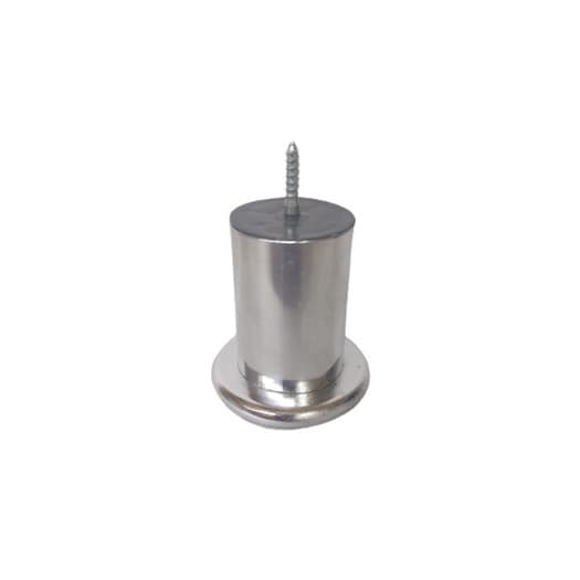 Pé Tubular de Alumínio Para Sofá Box de Cama 8cm - UNIDADE