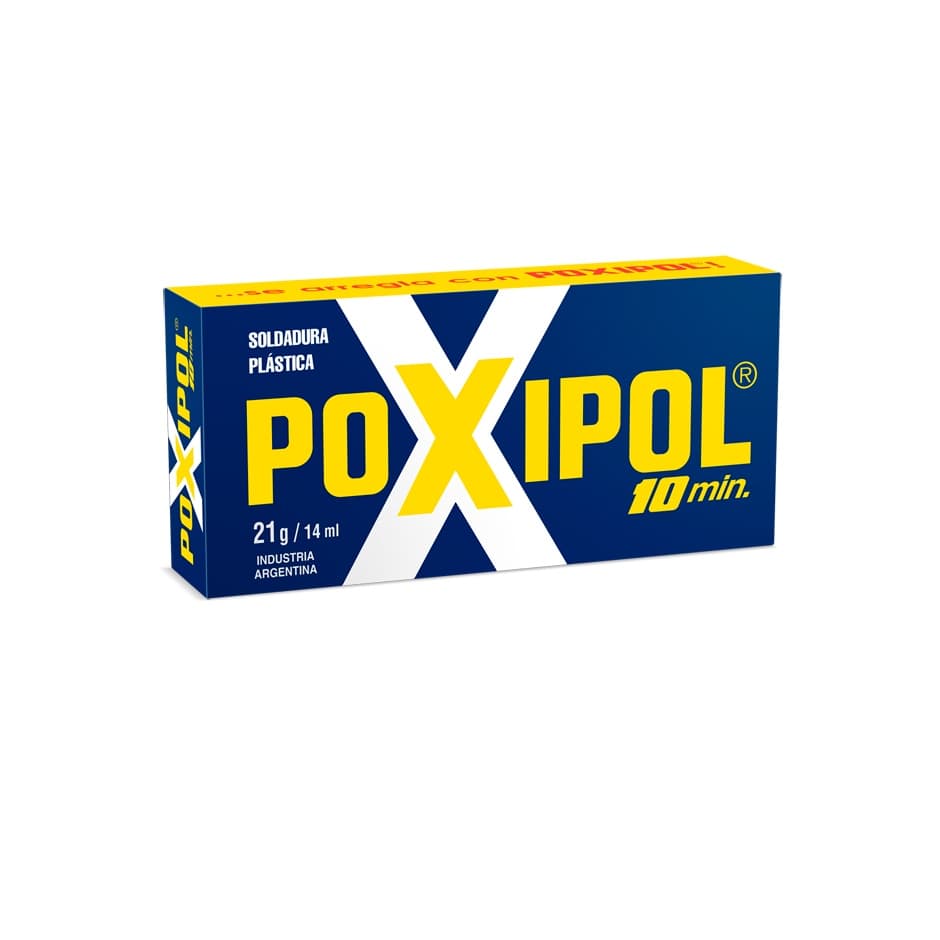 Cola Poxipol Solda Plastica Forte Cinza 21g 14ml