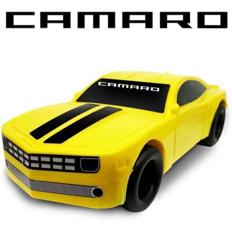 Carrinho Camaro Amarelo Plástico tamanho Grande - Brinquedo Festa Decoração