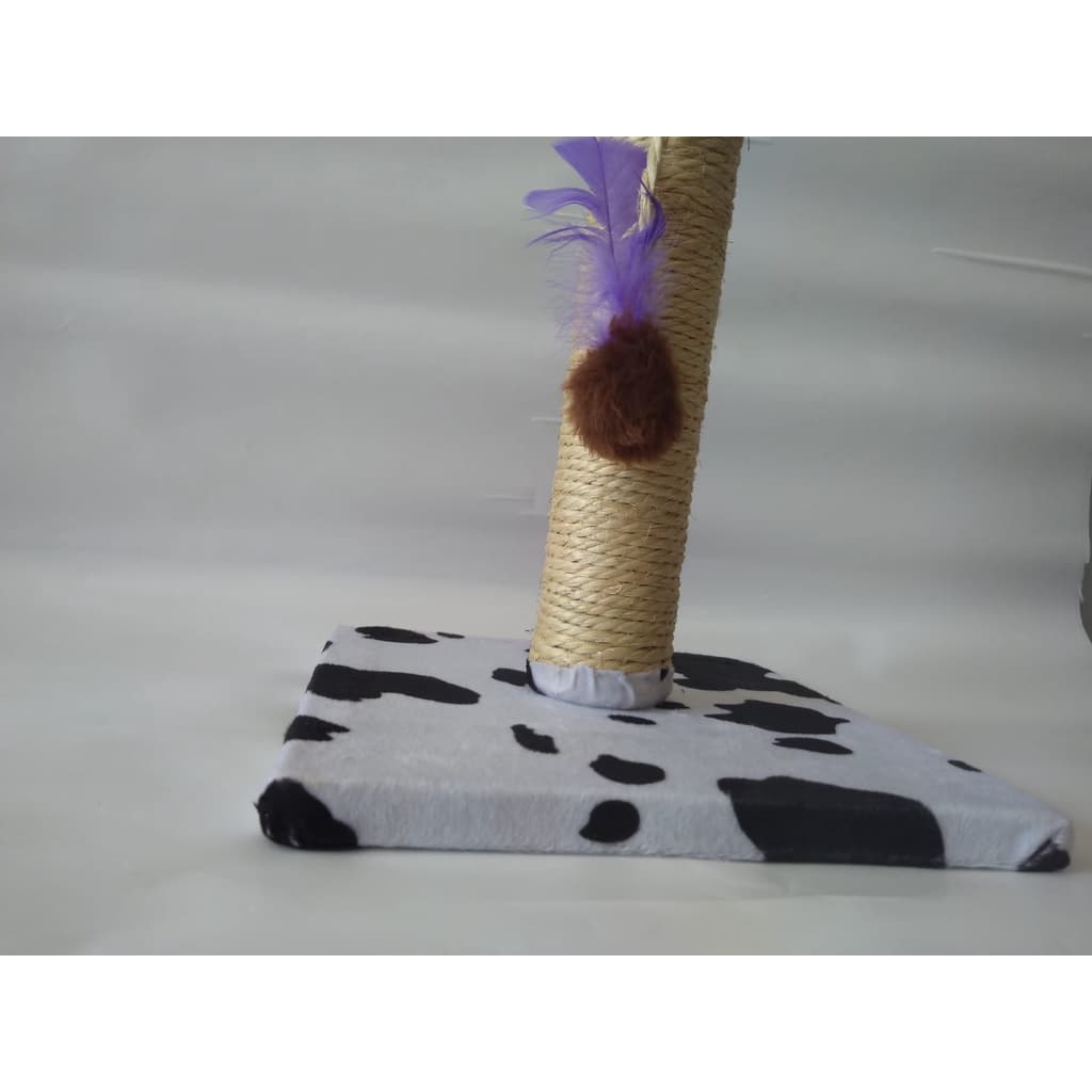 Arranhador Poste  branco  Arranhador Poste para gatos confeccionado em madeira, pelúcia e sisal