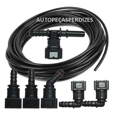 Mangueira Linha Combustivel Gol Saveiro Voyage G5 G6 G7 Tecalon Nylon 6 Conector Engate Rápido