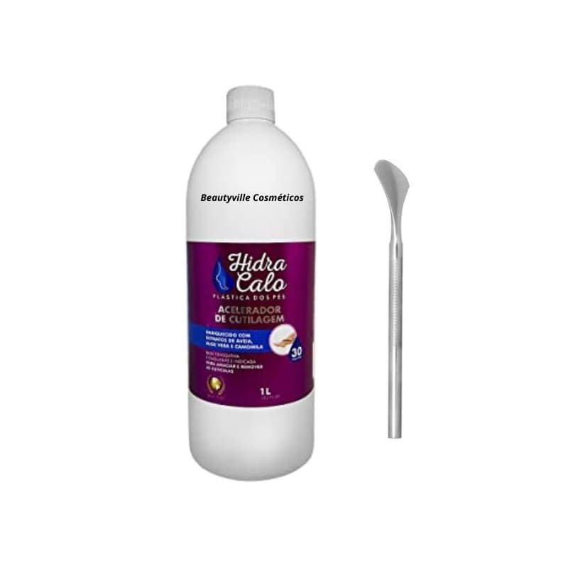 Hidracalo Plastica e Spa dos Pés 1 Litro + Espatula 222 P/ Calosidades