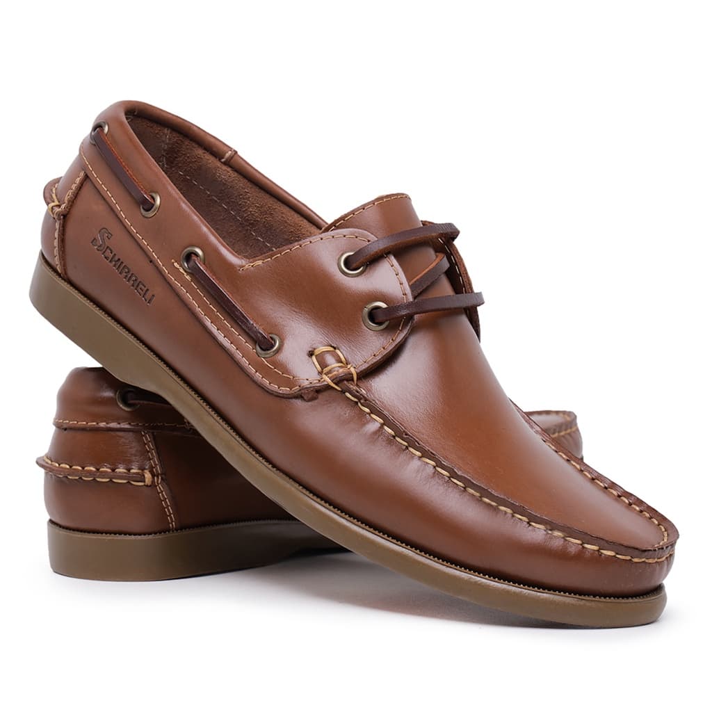 Mocassim Masculino Dockside Viena 606 Cores Conforto Drive Couro Legítimo Solado Borracha Casual