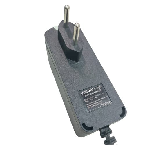 Fonte de alimentação 12volts 1,0 amperes Vision para Led - Bivolt Pino P4