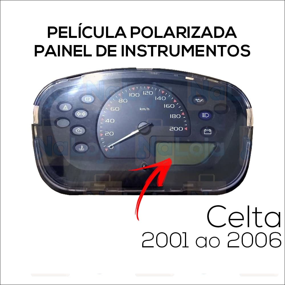 Película Polarizada Painel de Instrumentos Celta 2001 ao 2006