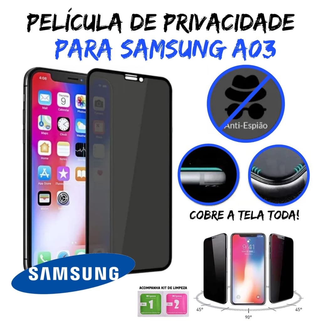 Película de Privacidade para Samsung A03