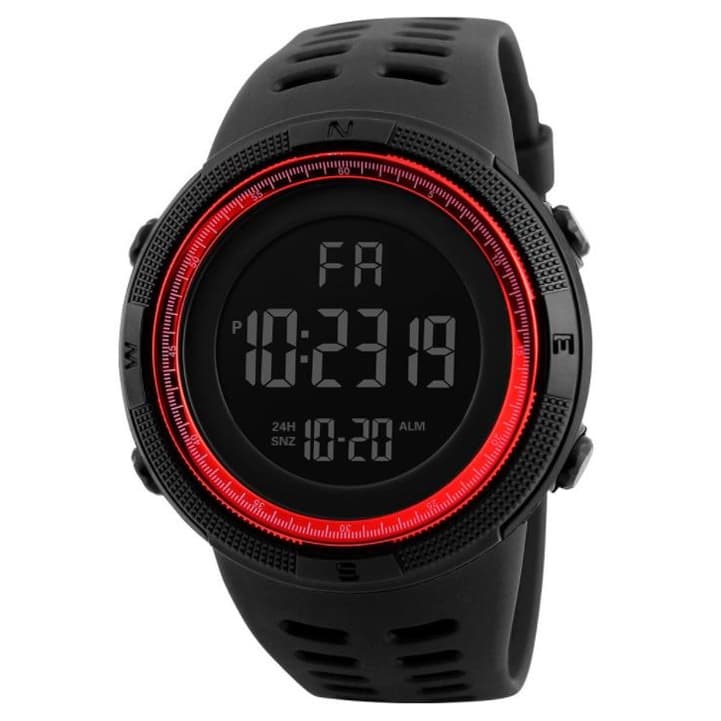 Relógio De Pulso Masculino Esportivo Com Visor Grande Tela Preta Luminoso Multifuncionalv