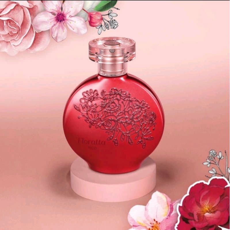 Floratta o Boticário red e flores secretas escolha