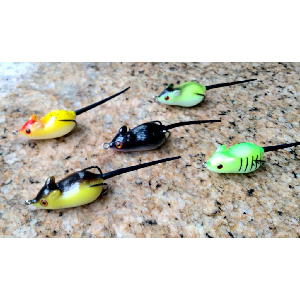 Isca Artificial Anti Enrosco Mouse  Para Pesca De Traíras, Tambaqui, Pacu,Dourado, Tucunaré,Robalo.
