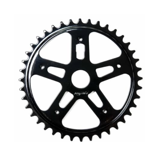 Coroa Bike Estrela Preta Aço 46 Dentes P/ Monobloco Bike