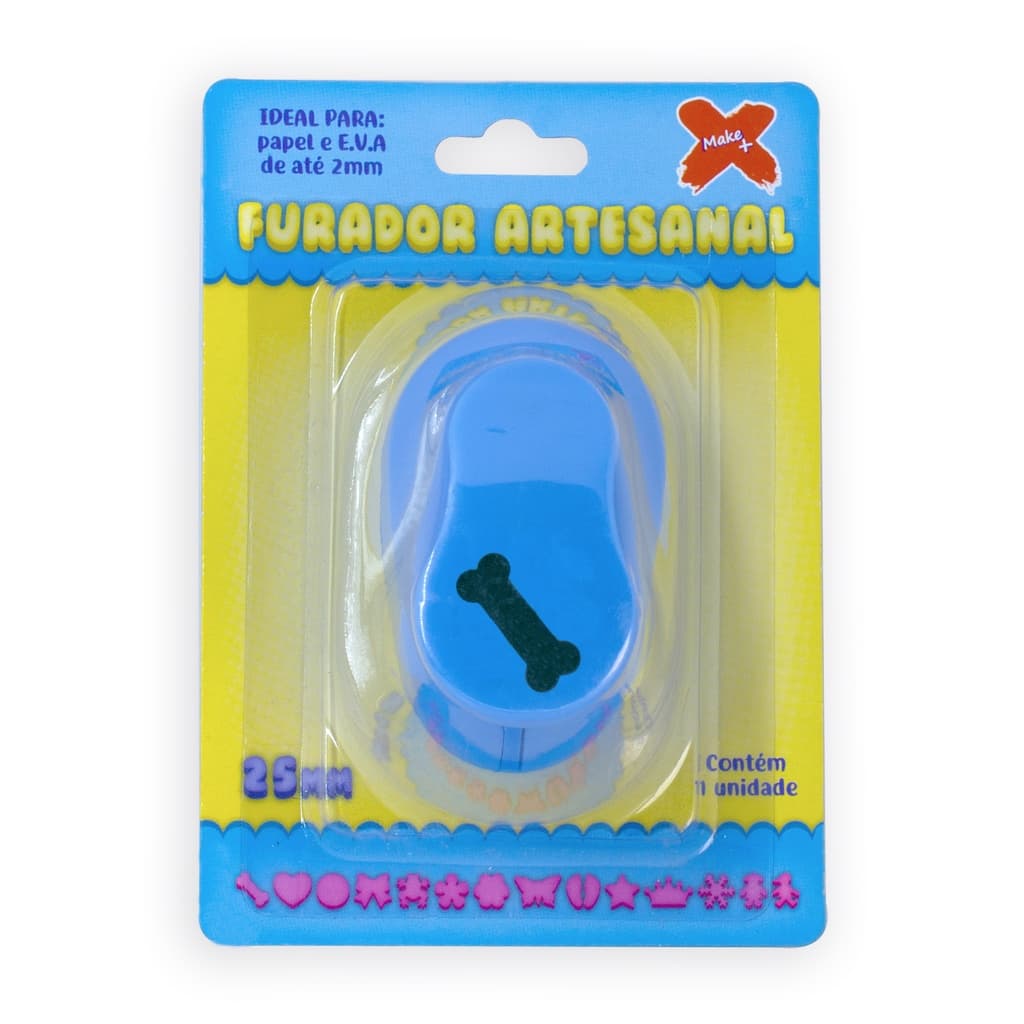 Furador Cortador Papel E Eva - Ossinho Osso - 25mm