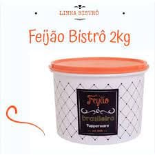 Tupperware Caixa Feijão 2,4l Linha Bistrô 2, kg Armazenagem de Alimentos Secos Feijão