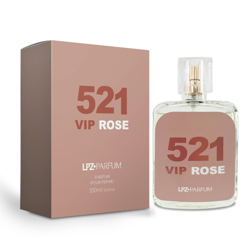 Perfume Feminino 521 Vip Rose LPZ PARFUM - Ref. Importado - 100ml