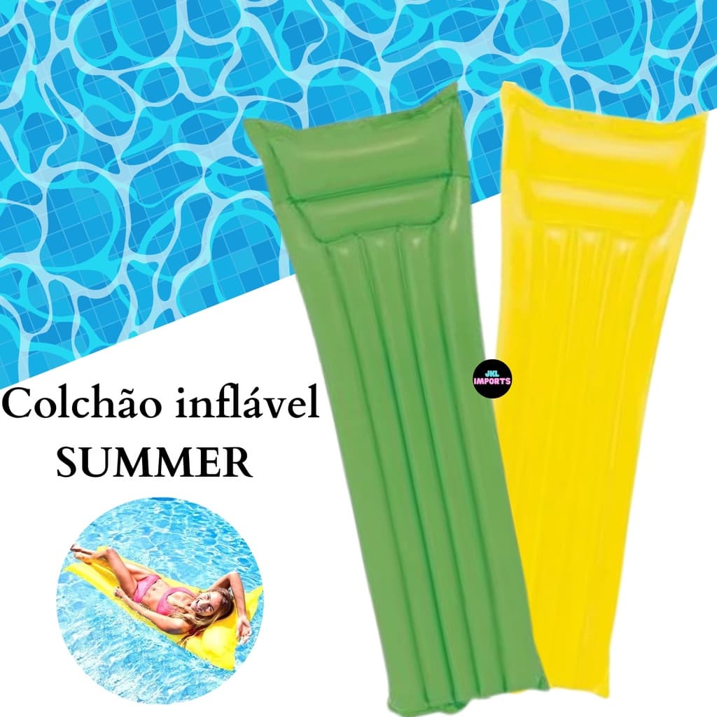 Colchão Boia Inflavel Piscina Praia Adulto e Infantil Summer Crianca Grande Colorido Resistente