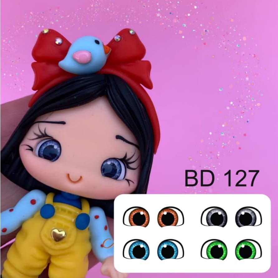 BD127 - ADESIVOS DE OLHOS RESINADOS
