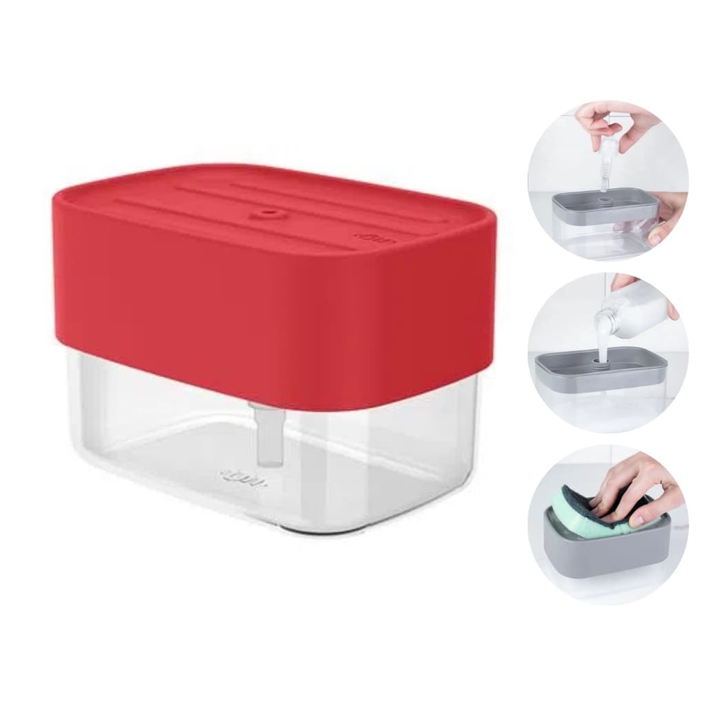 Dispenser Organizador Sabão Detergente Suporte Porta Bucha Esponja 550ml