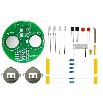 kit projeto eletrônico Diy led giroscópio para montagem soldagem componentes (sem bateria) - arduino eletrônica - 1 Peça