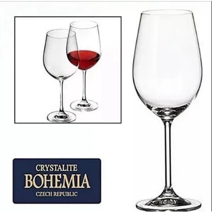 KIT C/ 02 Taça de Vinho Cristal Bordeaux Gastro Colibri 580ml Bohemia 4S032/580