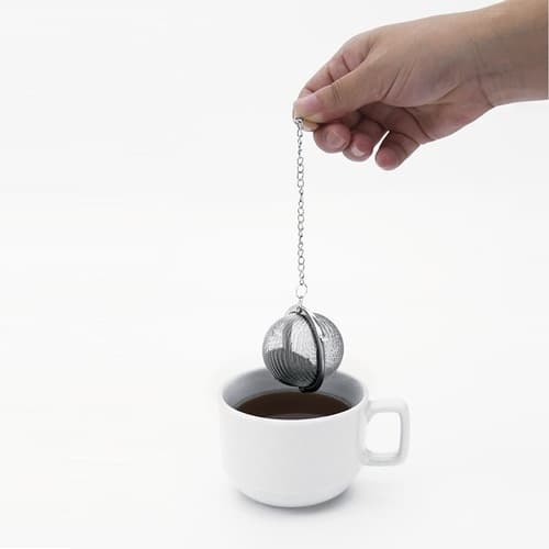 Infusor de Cha Inox Mini Peneira Coador Ervas