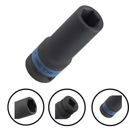 Soquete 19mm x 1/2" IMPACTO Extra Longo King Tony