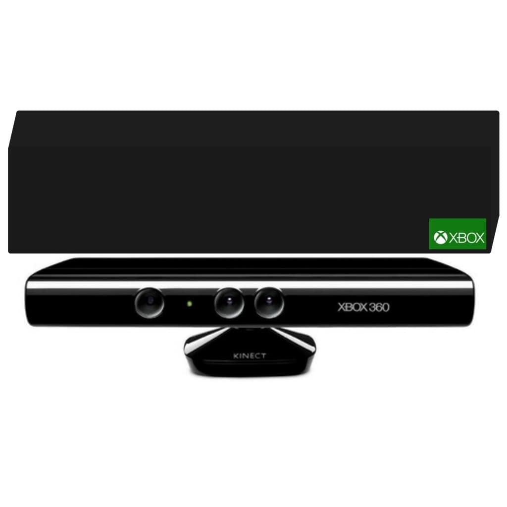 Capa Protetora Para Kinect do Xbox 360 - Skin Preta Anti Pêlos Poeira