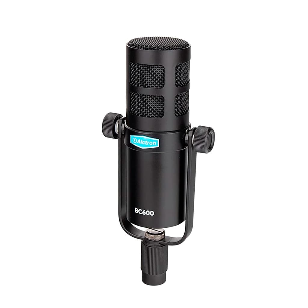 Microfone dinâmico Alctron BC600 podcast c/ suporte