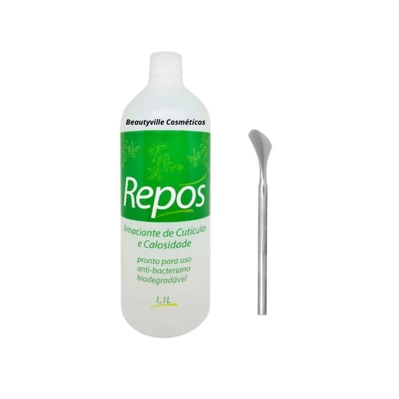 Amaciante Amolecedor Cuticulas e Calosidades 1,1 Repos + Espatula Plantar 222
