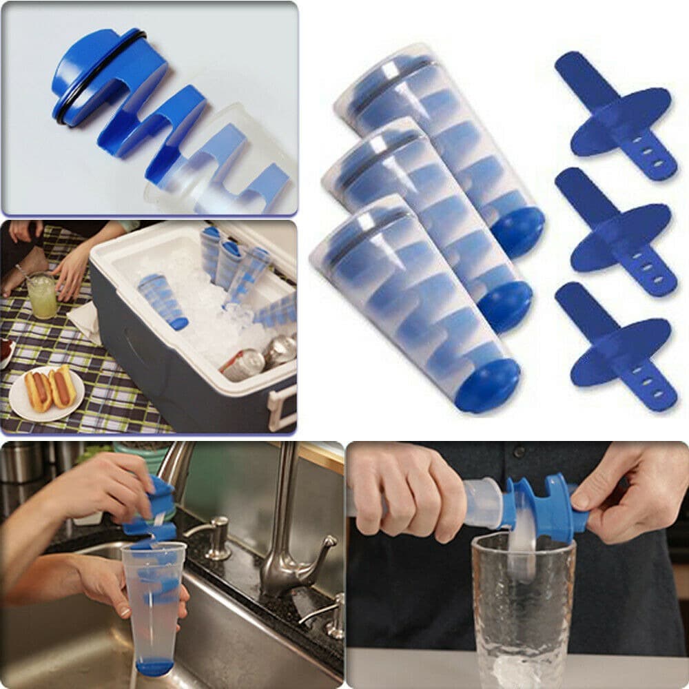 Molde de Silicone de Gelo Balde de Gelo Congelamento Poderoso