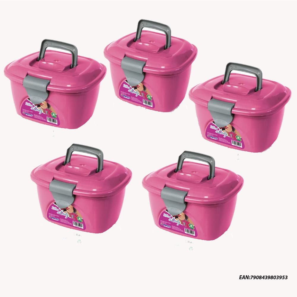 maleta mini lady box organizador plástica ATACADO 5 Un