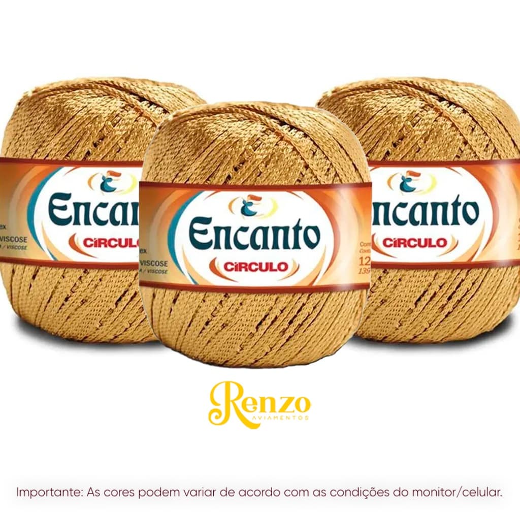 Fio Linha Encanto Círculo - Cor Ouro