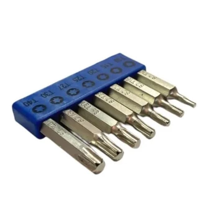 Kit Jogo Bits Ponteira Torx Imantada 50mm 7 Peças Torques