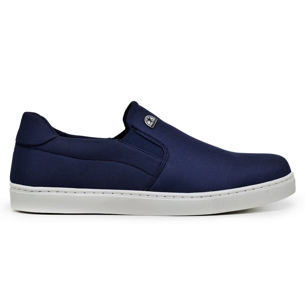 Tênis Polo Fran Sapatênis Slip On Casual Sapato Masculino Confortável Bali