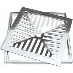 GRELHA ALUMINIO C/SUPORTE 15X 15CM