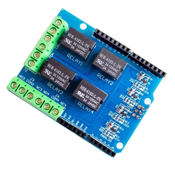 Modulo Shield Relé 5v 4 Canais Arduino Uno Mega