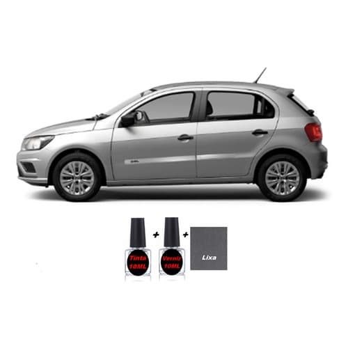 Tinta Tira Risco Volkswagen Gol G6 G7 2013 Prata Sirius