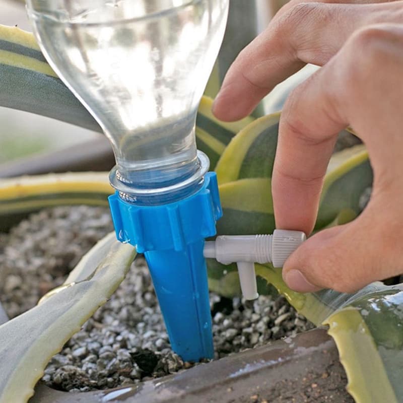 kit 8 Pcs gotejador irrigador de plantas garrafa Pet acoplável