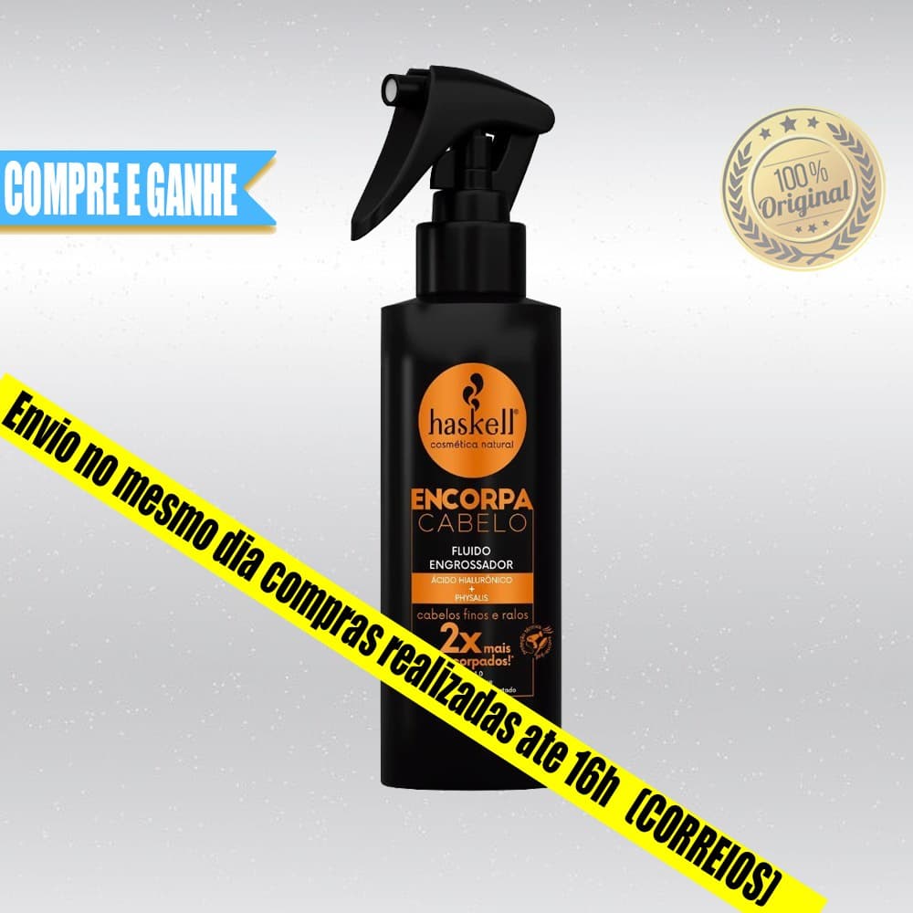 Fluído Engrossador Haskell Encorpa Cabelos Finos e Ralos 120ml