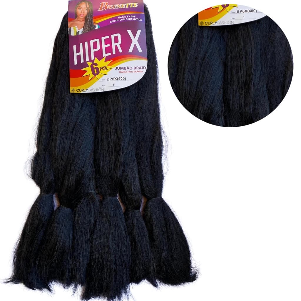 Cabelo Jumbão Super Jumbo para Tranças Crochet Pacotão Fibra Premium Box Braids Dread Locks