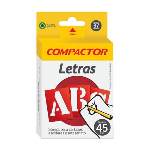 Letras Vazadas Stencil Compactor