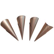Kit 12 Formas Canudo N° 2 Cônica Cone Doce Casquinha Pizza Funil