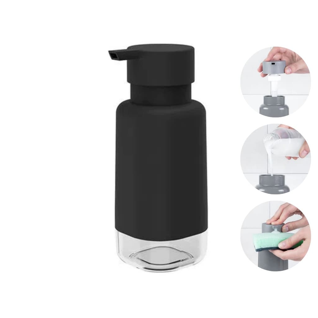 Dispenser Porta Detergente Álcool Gel Cozinha Porta Detergente Premium 500ml
