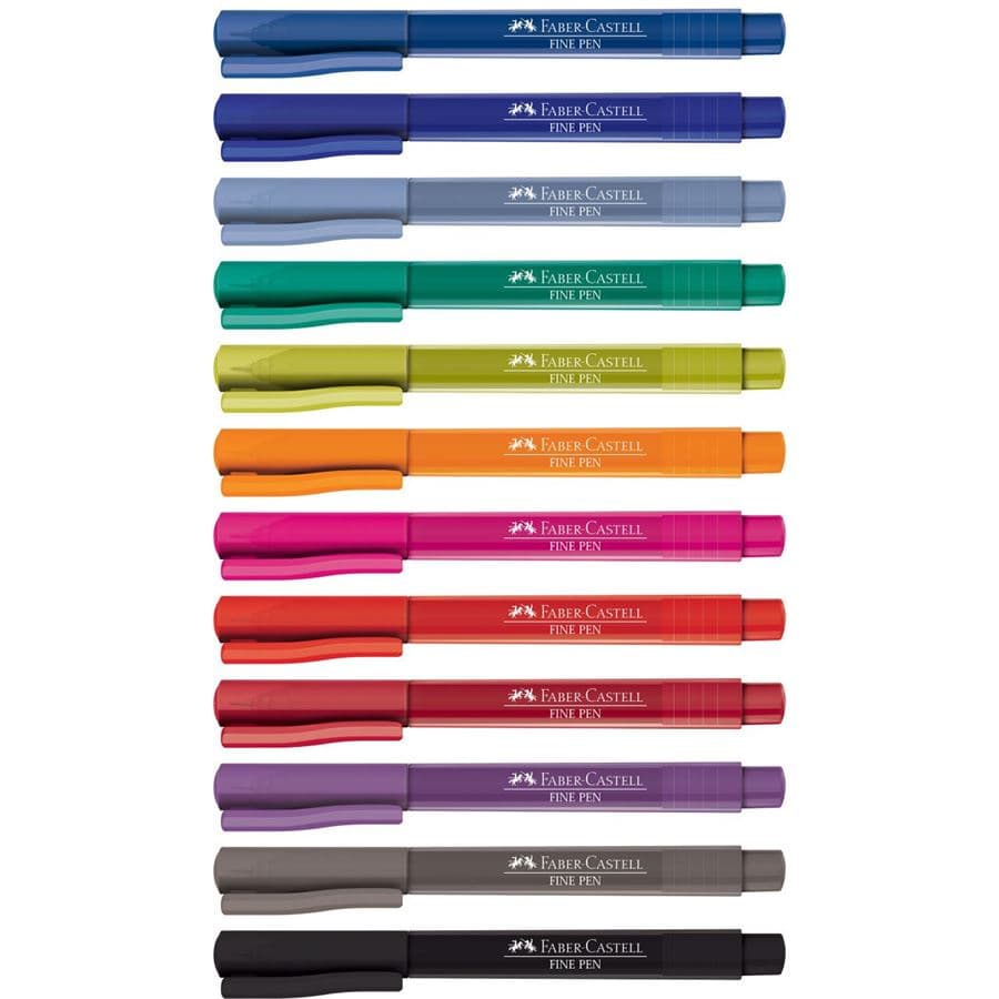 Caneta Hidrográfica Fine Pen 0.4mm Faber-Castell 1 UN