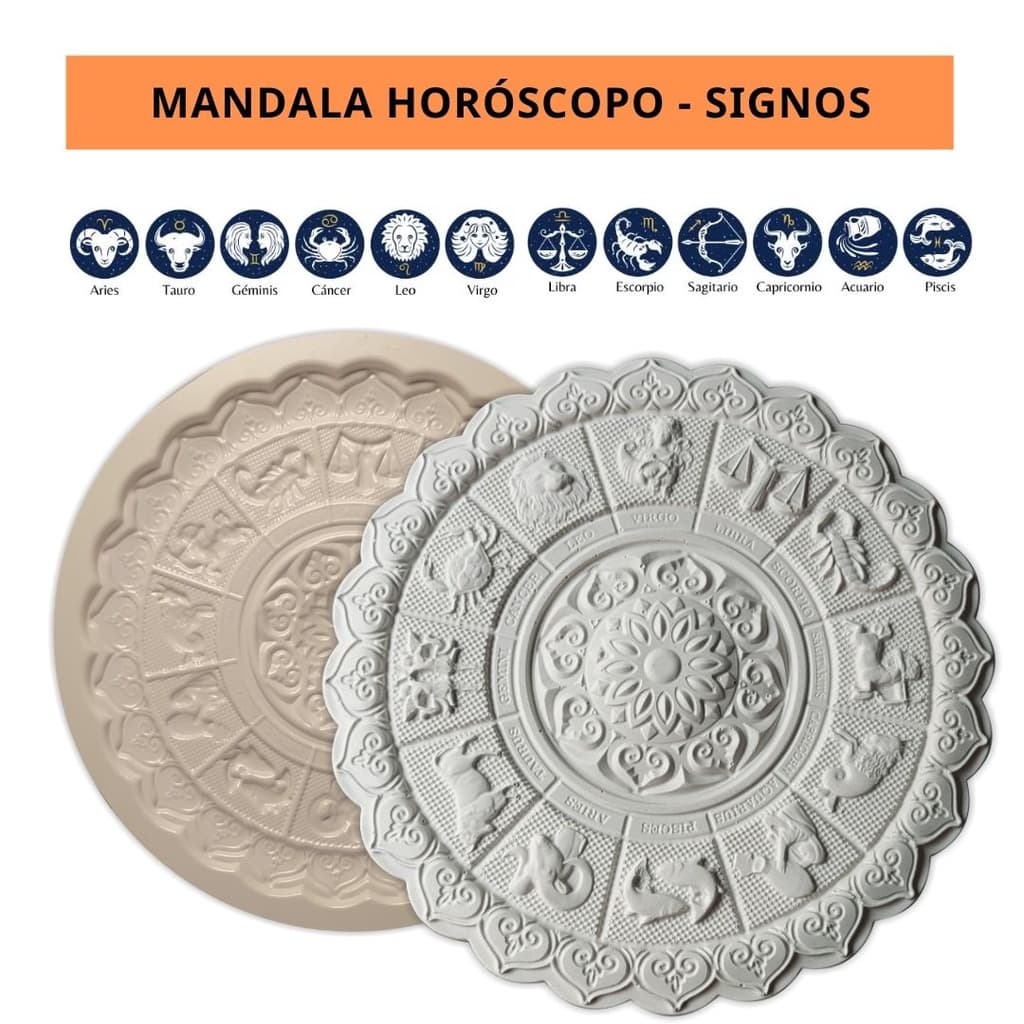 Forma Para Decoração - Mandala De Hóroscopo - Signos