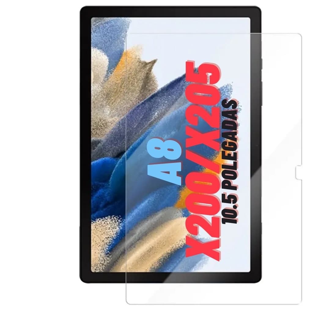 Pelicula De Vidro P/Tablet Galaxy Tab A8 X200 / X205  tela  10.5 polegadas