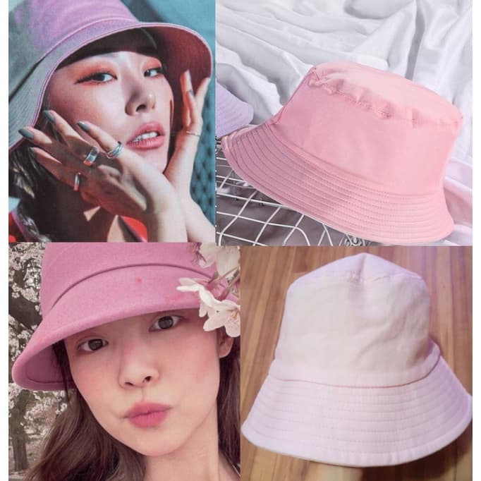Chapéu Bucket hat idol BlackPink Jennie rosa bebe Whein Mamamoo Adulto Infantil Unissex Cosplay figure harajuku egirl kawaii ulzzang Japão Coréia aesthetic kpop vintage cottagecore dark soft cute gótico goth geek