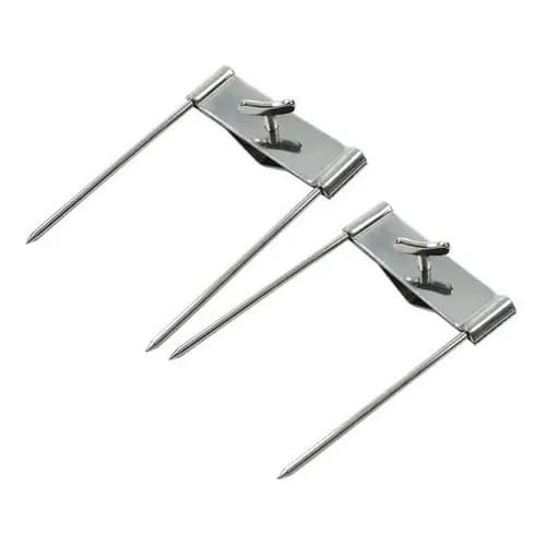 Garfo Gancho P/ Espeto Suporte Para Carne Inox Reforçado