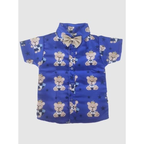 Camisa Urso Pequeno Roupas INFANTIS Roupa de menino Festa de aniversário Roupa de menino