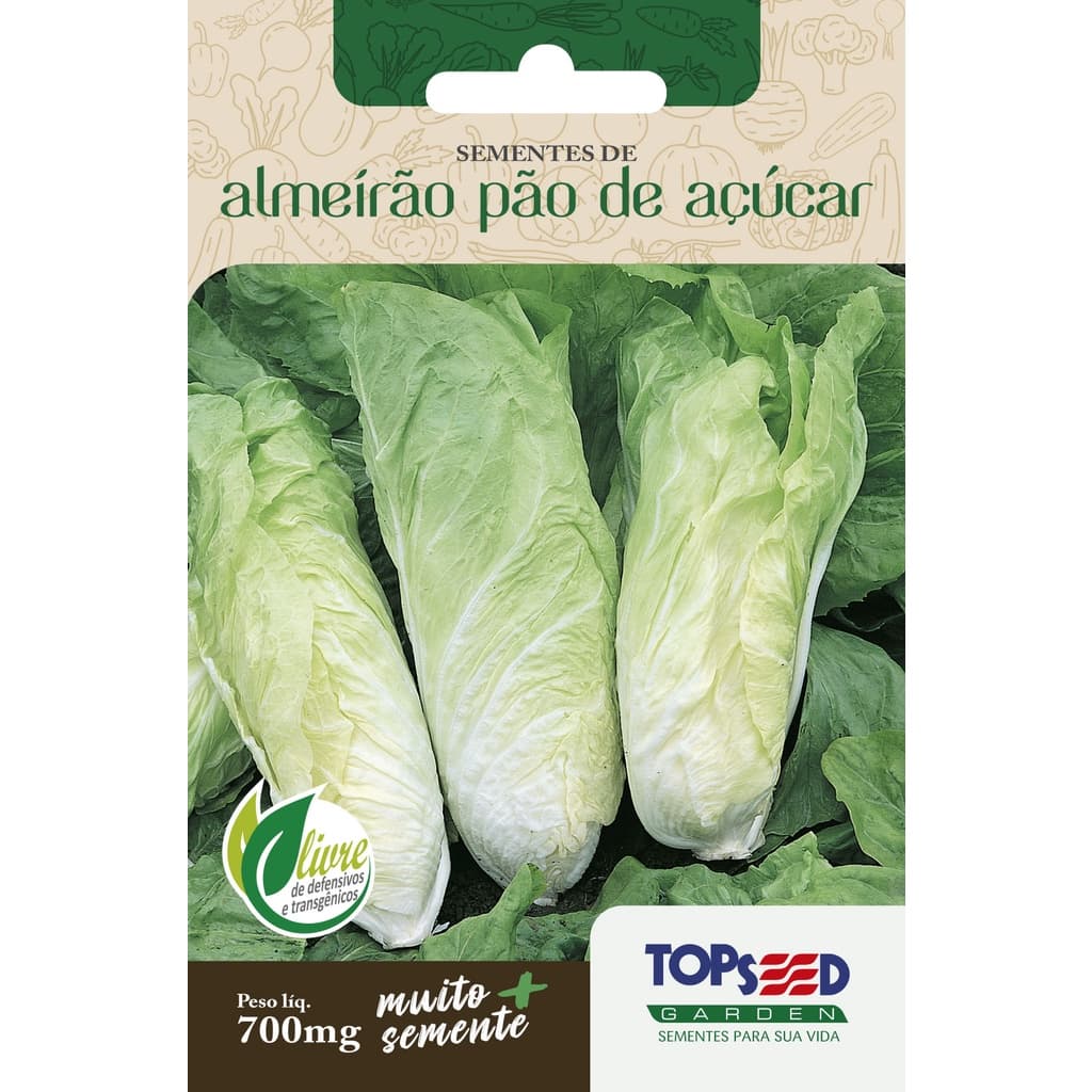 Sementes Almeirão Pão de Açúcar 700mg Salada Cozinha Horta