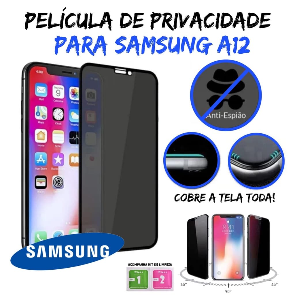 Película de Privacidade para Samsung A12